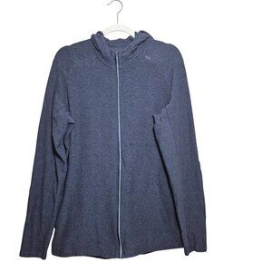 Lululemon Mens Surge Warm Full Zip Hoodie Size L Gray Athletic Run Gym Outdoor